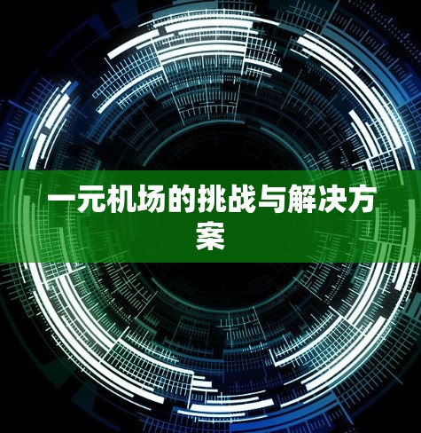 一元机场的挑战与解决方案