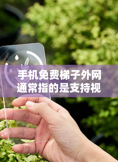 手机免费梯子外网通常指的是支持视频通话的功能，如FaceTime、YouTube或YouTube Music等平台提供的免费视频通话服务。以下是一些常见的解决方案