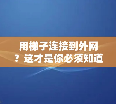 用梯子连接到外网？这才是你必须知道的秘密！