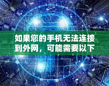 如果您的手机无法连接到外网，可能需要以下步骤来解决