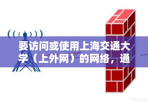要访问或使用上海交通大学（上外网）的网络，通常需要使用梯子来连接。然而，如果你没有梯子，可以尝试以下方法