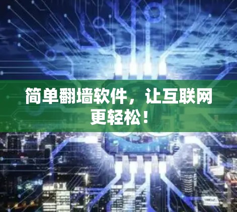 简单翻墙软件，让互联网更轻松！